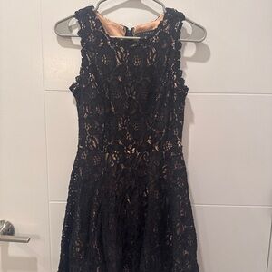 City Studio Black Lace Mini Dress